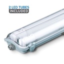 6387 Réglette étanche LED avec 2 tubes 18w 1,2m 4000k IP65
