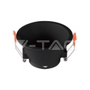 Coupelle fixe basse luminance ronde gu10 noire