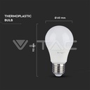 Lampe LED A60 BULB E27 9W 4000K 806 Lm