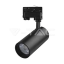 Projecteur led noir rail 3 allumages 30w 3000k/4000k/6000k