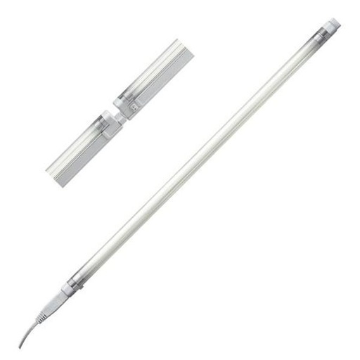 [LU1232] Reglette Linea T4 08W+Interrupteur+Tube 370mm 230V fluorescente