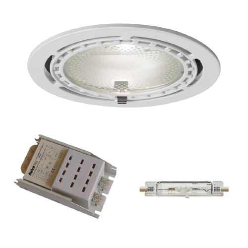 [XF150-15KE] Kit Encastré Iodure fixe inox 150W platine électronique 230V