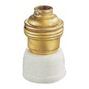 Douille e14 laiton porcelaine - elec