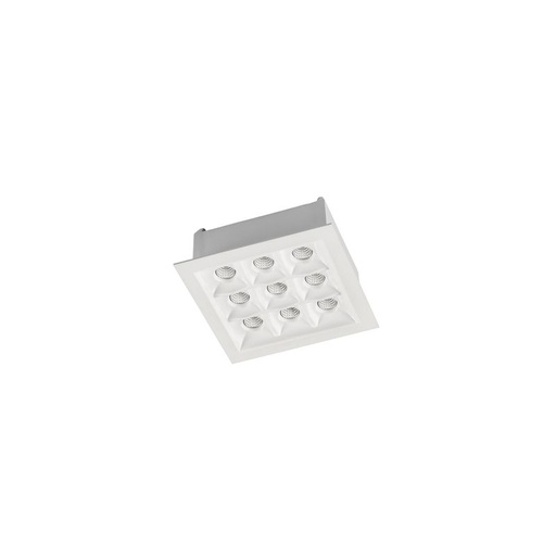 [LD9066971414] Encastré de plafond bento 9 x LED 18 3 blanc 90-6697-14-14