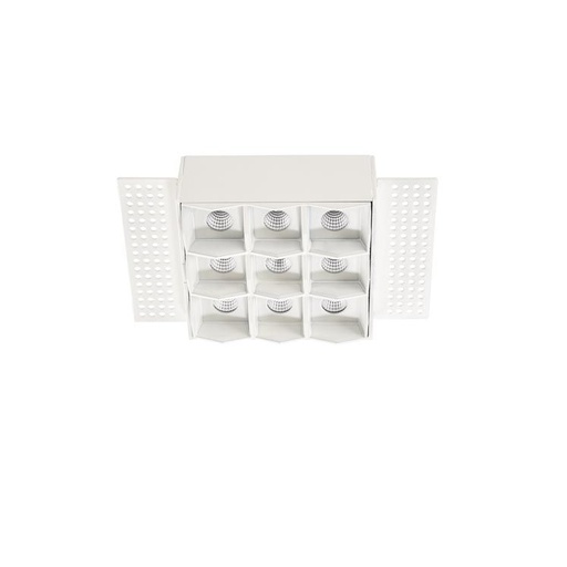 [LD9063581414] Encastré de plafond bento 9 x LED 20 blanc noir 90-6358-14-14