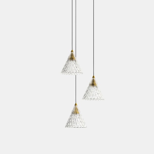 [LD15759014DO] Suspension veneto 36 x LED 15 or blanc mat 15-7590-14-DO