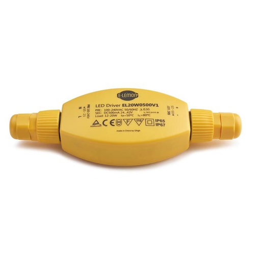 [LD71E0142424] Accessoire lemon driver ip67 0 LED na yellow 71-E014-24-24