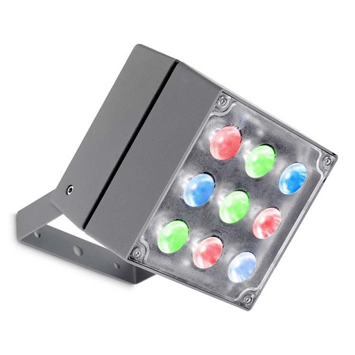 [LD059932Z5M2] Projecteur cube rgb easy+ 9 x LED 20 gris urbain 05-9932-Z5-M2