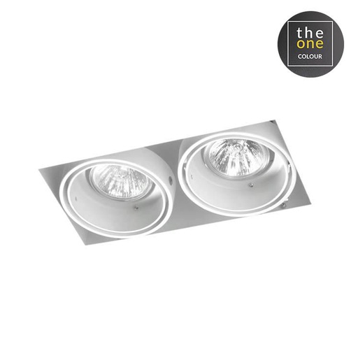 [LDDM00941400] Encastré de plafond multidir 2 x gu5 3 50 blanc DM-0094-14-00