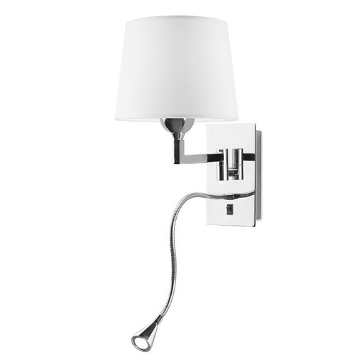 [LD0528402182] Applique oxford 1 x LED 1 , 1 x e27 60 chrome 05-2840-21-82