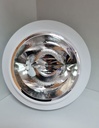 Encastrer rond blanc fixe 2xG23-9w percage:25cm Prof:17cm