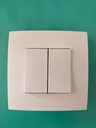 Poussoir + va et vient complet blanc- 2001 lumiere