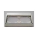 Plaque 2 postes horizonbtal blanc Lumiere Club