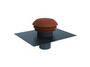 Chapeau de sortie pour toiture D125mm- couleur tuile