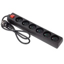 Bloc 6 pc+t+interrupteur cordon noire