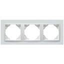 Plaque Triple Blanc Efapel - Logus 90