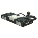 Platine de ventilation de toit -2 ventilateurs + thermostat noir)