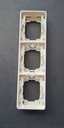 Cadre Saillie 3 postes Horizontal - Galion blanc