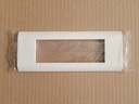 Plaque HORIZONTALE 6 modules - Blanc - ancien MOSAIC 45