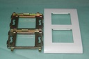 Plaque Mosaic 45 verticale 4 modules 75022 + support 74802
