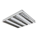 Plafonnier saillie 4X24w pour T5 fluorescent -non inclus) reflecteur aluminium