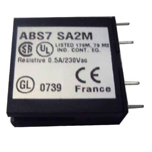 [SCHABS7SA2M] Telefast - relais statique embrochable - 10mm - so ABS7SA2M