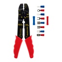 kit cosses : 1 pince a denudé et sertir + 1 testeur + assortiment de 50 cosses