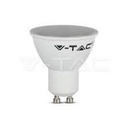 LED GU10 SMD 8W, lentille en plastique blanc, angle de diffusion 38°