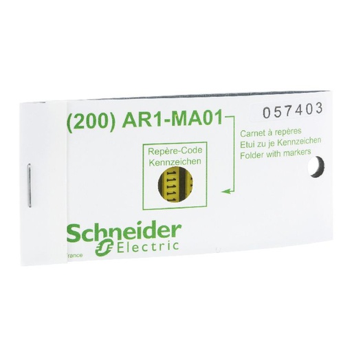 [SCHAR1MB01S] AR1 - repère encliquetable - jaune - caractère S AR1MB01S