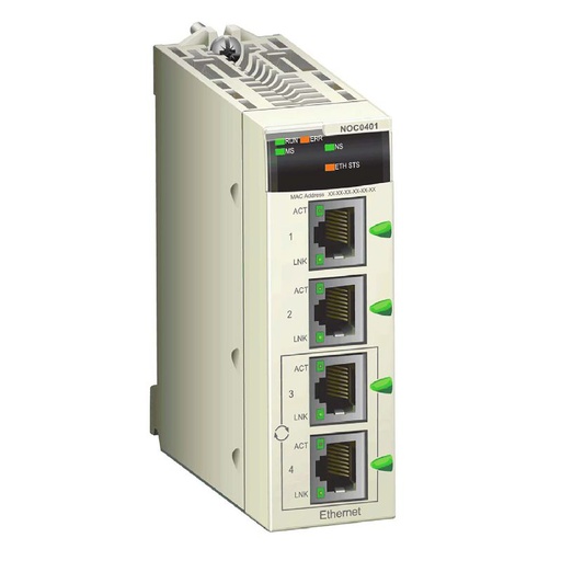 [SCHBMXNOC0401] Coupleur Ethernet/IP et Modbus/TCP pour M340 BMXNOC0401