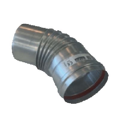 [AX-CAGHS45080] Coude tuyau 45° Ø 80mm pour AGHSPC 