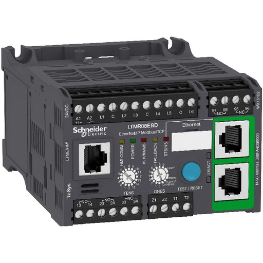 [SCHLTMR08EBD] TeSys T contrôleur moteur LTM R, Ethernet, 24 V CC LTMR08EBD