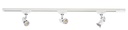 ARIC 0326 - Comete - Rail 1 All.029 + 3 Spots Gu10 Blanc, A/Lpes Led 4,2W 3000K 500Lm Incl