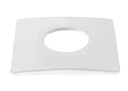 ARIC 11009 - Collerette Aimantée Carrée Pour Ef6, Couleur : Blanc