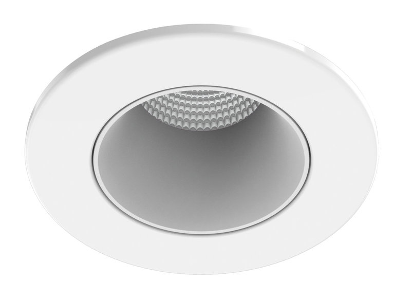 ARIC 11035 - Collerette Métal Pour Encastré Ef8, Ronde, Couleur : Blanc