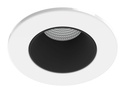 ARIC 11036 - Collerette Métal Pour Encastré Ef8, Ronde, Couleur : Blanc