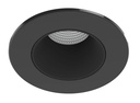 ARIC 11039 - Collerette Métal Pour Encastré Ef8, Ronde, Couleur : Noir