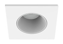 ARIC 11040 - Collerette Métal Pour Encastré Ef8, Carrée, Couleur : Blanc