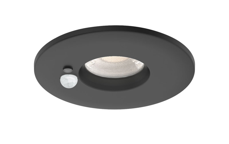 ARIC 11064 - Flint - Enc. Ip65 6W 3Cct 510Lm 50° Recouvrable Dimmable Avec Sensor Noir