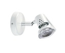 ARIC 1373 - Rubis - Spot Sur Patère Gu10, Blanc, A/Ampoule Led 4,2W 3000K 500Lm Incl