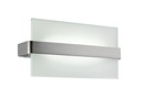 ARIC 1388 - Zink 2 - Applique Murale Acier Et Verre Satiné, R7S, Ampoule Non Fournie