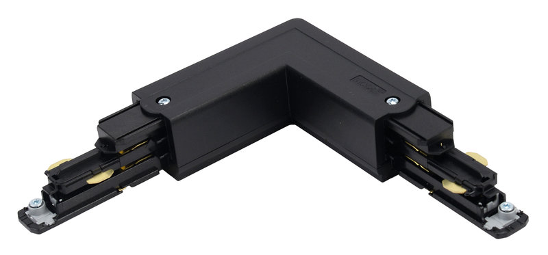 ARIC 16153 - Coude 90° Pour Rail Dali 023 - Terre Externe - Noir