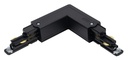 ARIC 16153 - Coude 90° Pour Rail Dali 023 - Terre Externe - Noir