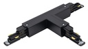ARIC 16155 - Connecteur En T Pour Rail Dali 023 - Terre Externe - Droite - Noir