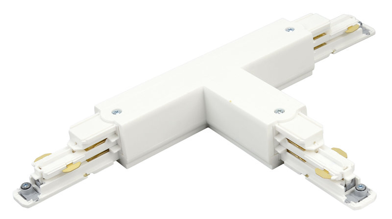 ARIC 16156 - Connecteur En T Pour Rail Dali 023 - Terre Externe - Gauche - Blanc
