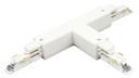ARIC 16156 - Connecteur En T Pour Rail Dali 023 - Terre Externe - Gauche - Blanc