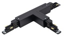 ARIC 16157 - Connecteur En T Pour Rail Dali 023 - Terre Externe - Gauche - Noir