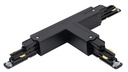 ARIC 16159 - Connecteur En T Pour Rail Dali 023 - Terre Interne - Droite - Noir