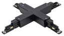 ARIC 16163 - Connecteur En Croix Pour Rail Dali 023 - Noir