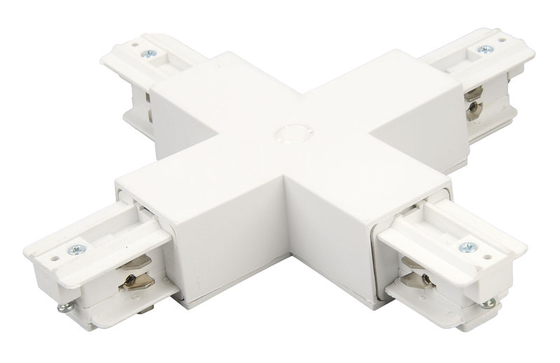 ARIC 16361 - Connecteur Croix 023 - Blanc